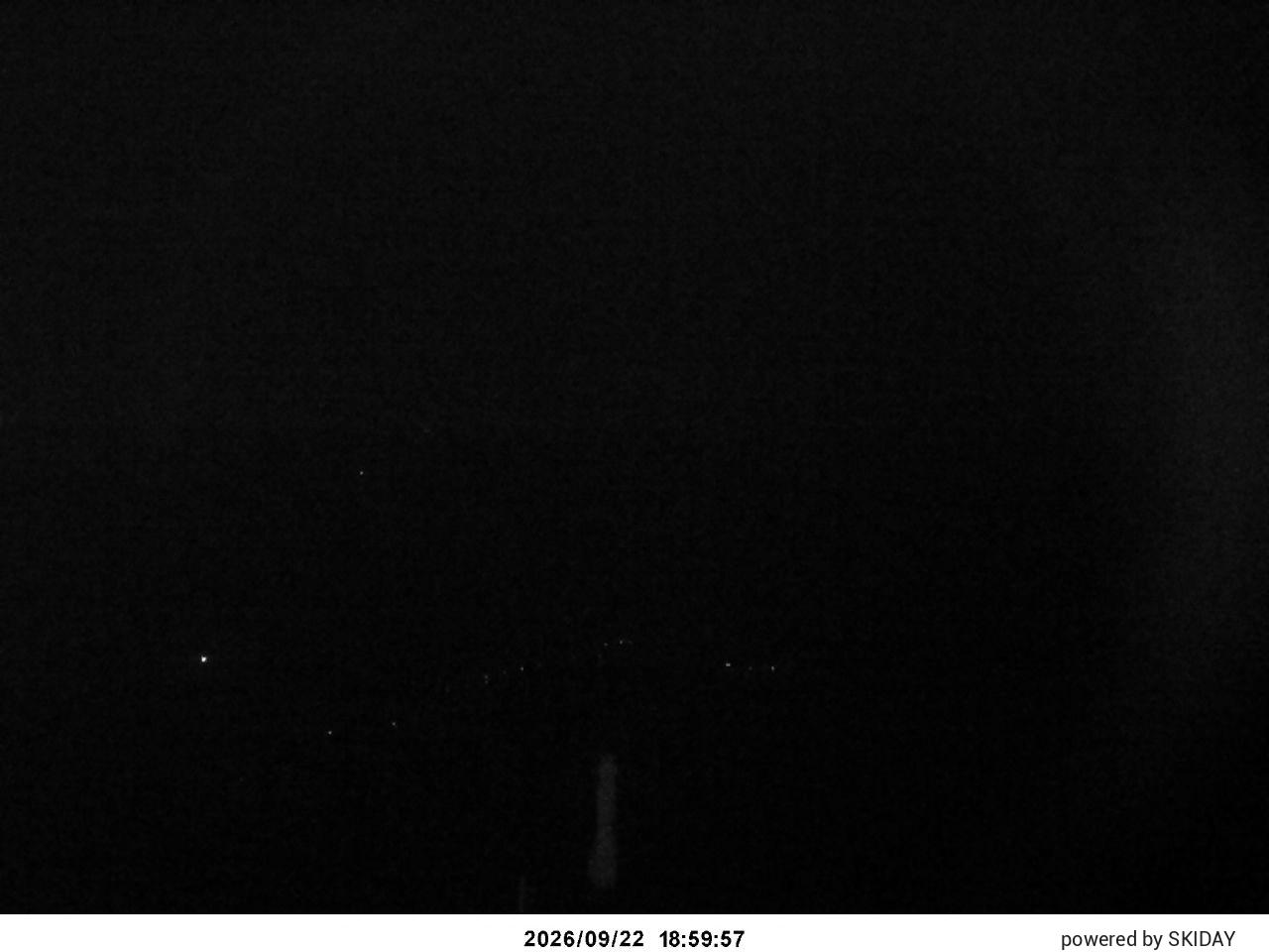 Shirakaba Kokusai Lower Main Course snow cam captured at 22 September 2026 at 8:05 pm GMT+9