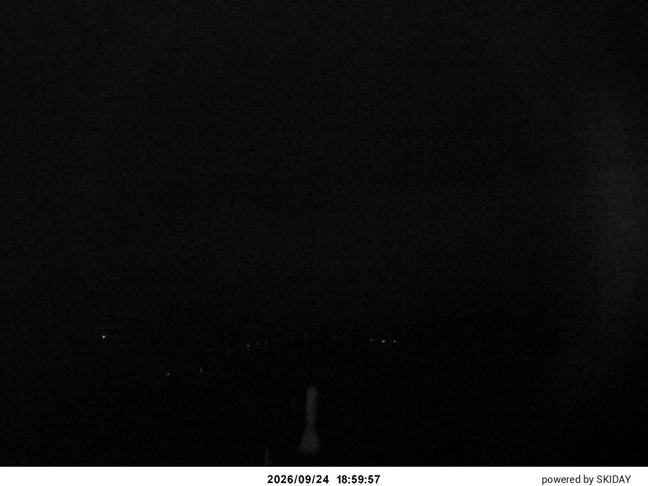 Shirakaba Kokusai Lower Main Course snow cam captured at 24 September 2026 at 7:12 pm GMT+9