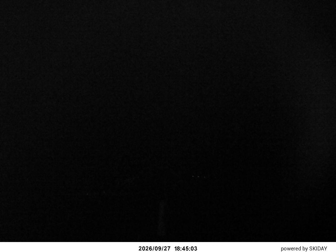 Shirakaba Kokusai Lower Main Course snow cam captured at 27 September 2026 at 7:35 pm GMT+9