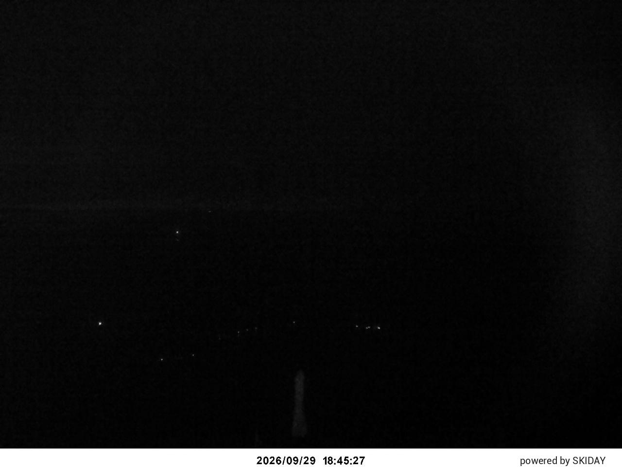 Shirakaba Kokusai Lower Main Course snow cam captured at 29 September 2026 at 7:25 pm GMT+9