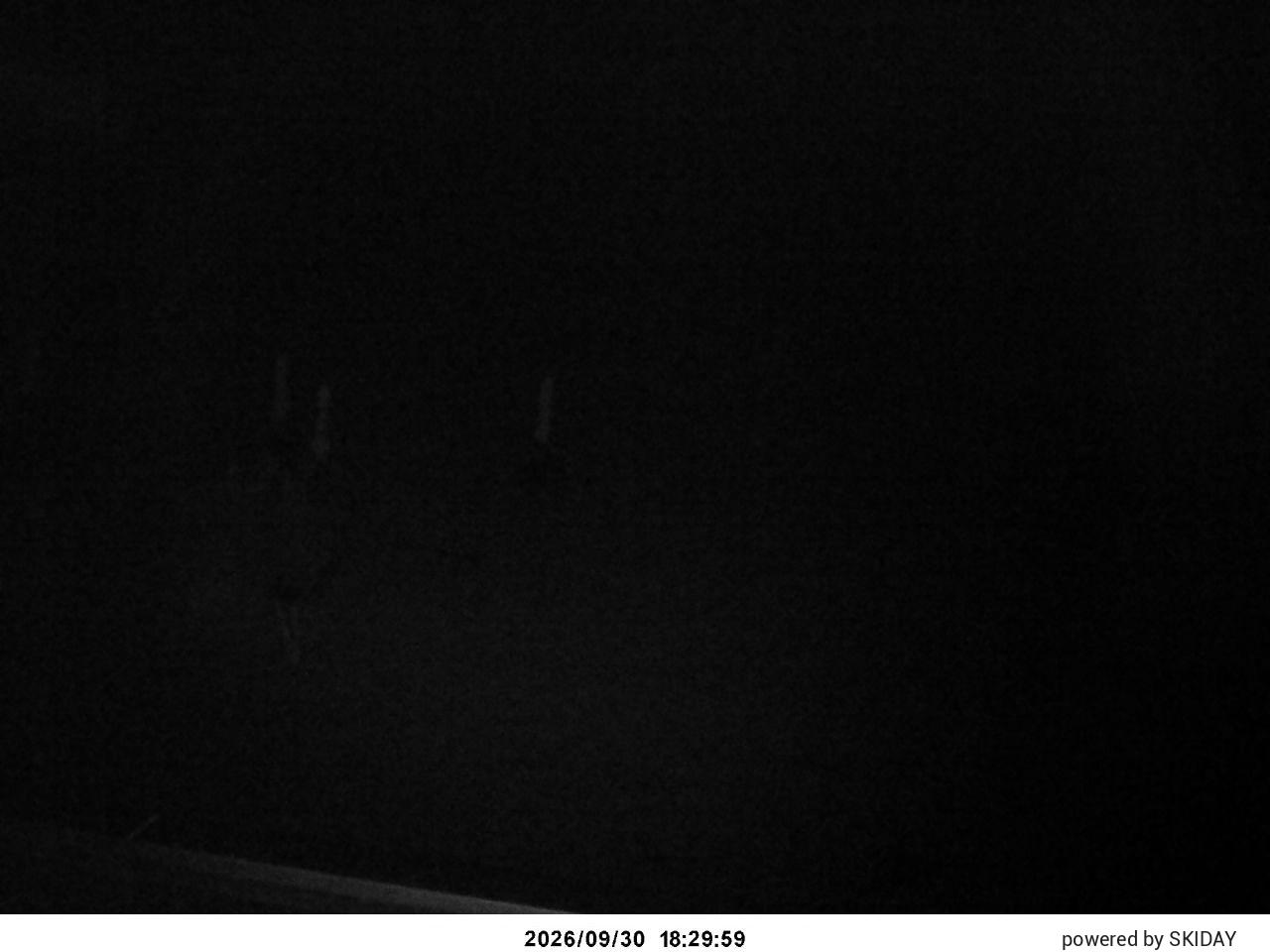 Shirakaba Kokusai Gondola Summit Terrace snow cam captured at 30 September 2026 at 7:26 pm GMT+9