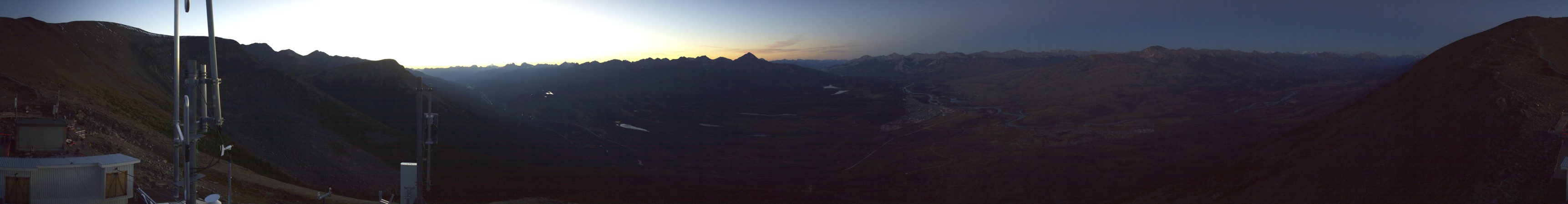 Jasper Marmot Jasper SkyTram snow cam captured at 12 September 2026 at 8:48 pm GMT-6