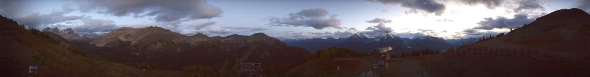 Ski Lake Louise Ptarmigan snow cam captured at 10 September 2026 at 8:38 pm GMT-6