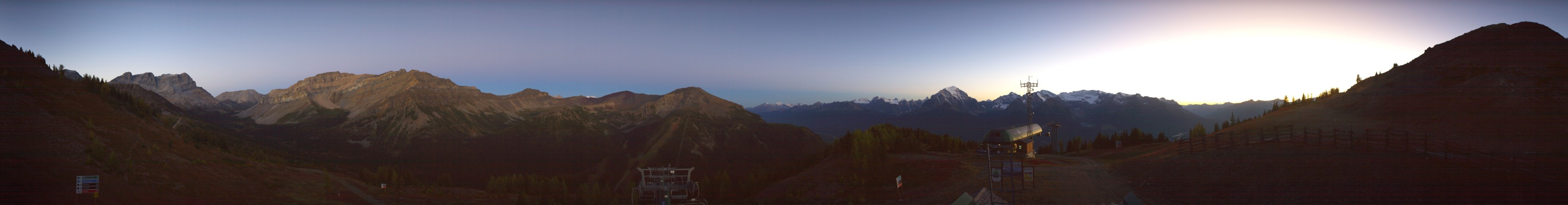 Ski Lake Louise Ptarmigan snow cam captured at 12 September 2026 at 8:35 pm GMT-6