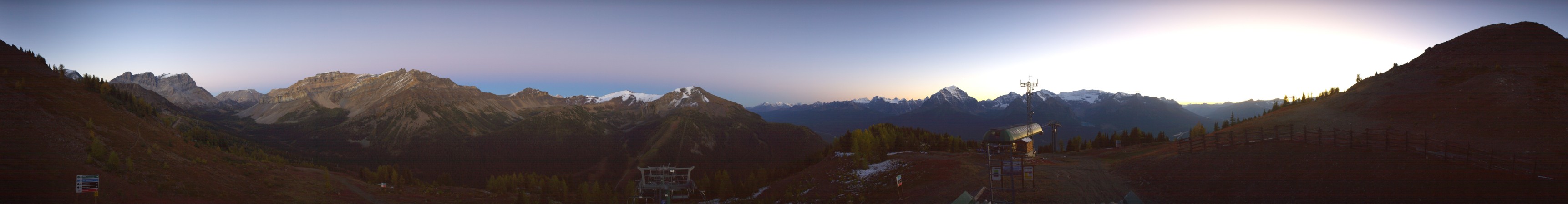 Ski Lake Louise Ptarmigan snow cam captured at 16 September 2026 at 8:27 pm GMT-6