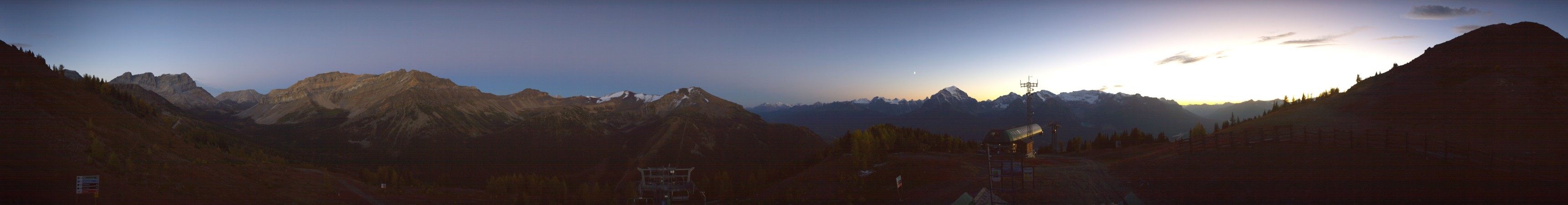 Ski Lake Louise Ptarmigan snow cam captured at 17 September 2026 at 8:29 pm GMT-6