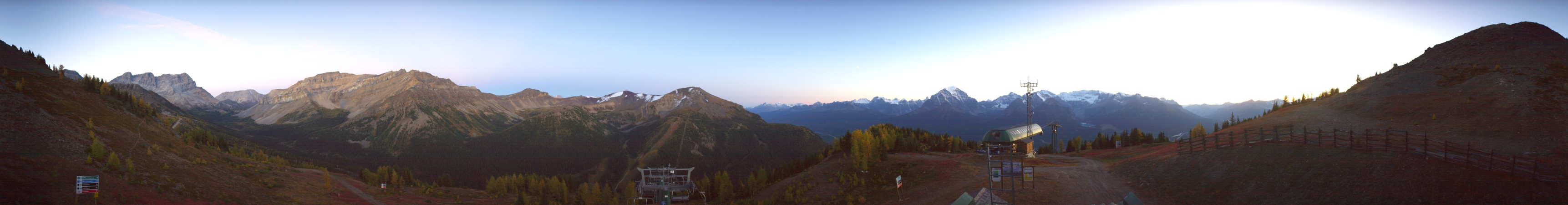 Ski Lake Louise Ptarmigan snow cam captured at 18 September 2026 at 8:19 pm GMT-6