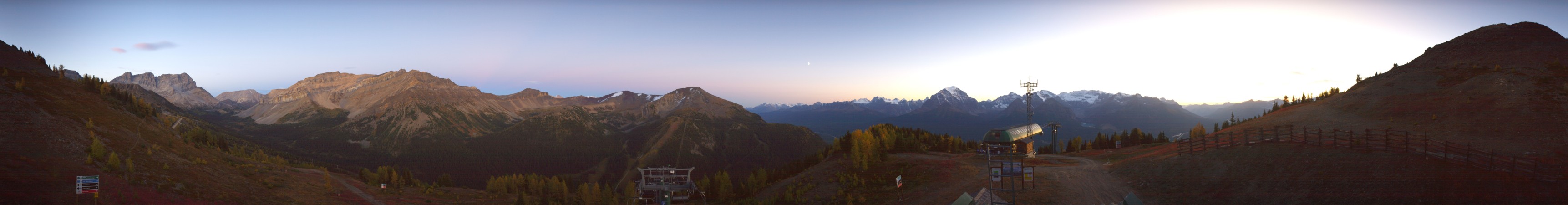 Ski Lake Louise Ptarmigan snow cam captured at 19 September 2026 at 8:13 pm GMT-6