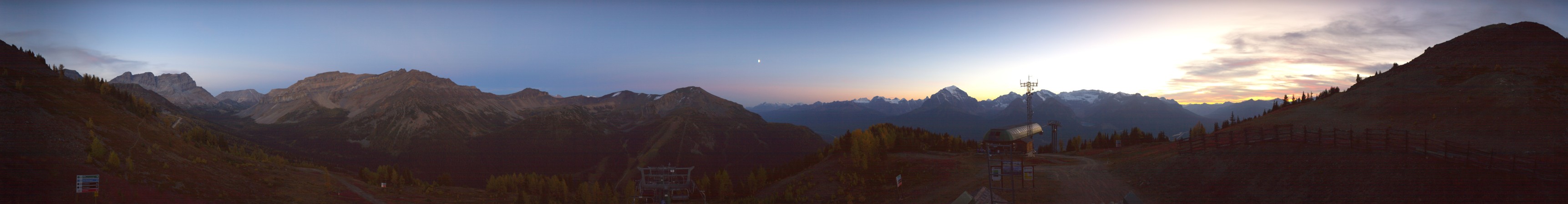 Ski Lake Louise Ptarmigan snow cam captured at 20 September 2026 at 8:14 pm GMT-6