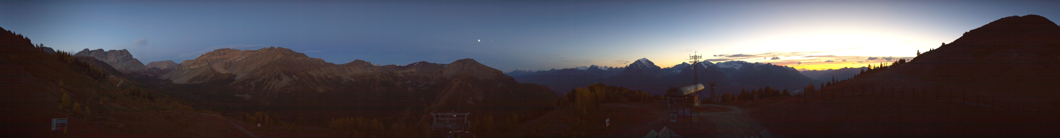 Ski Lake Louise Ptarmigan snow cam captured at 21 September 2026 at 8:15 pm GMT-6
