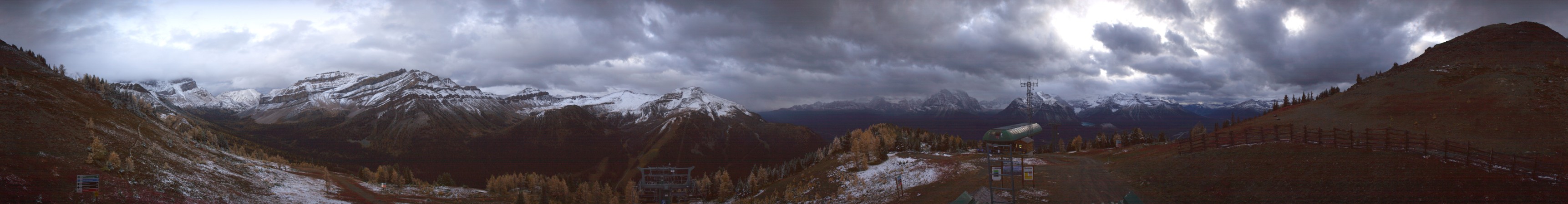 Ski Lake Louise Ptarmigan snow cam captured at 26 September 2026 at 7:57 pm GMT-6