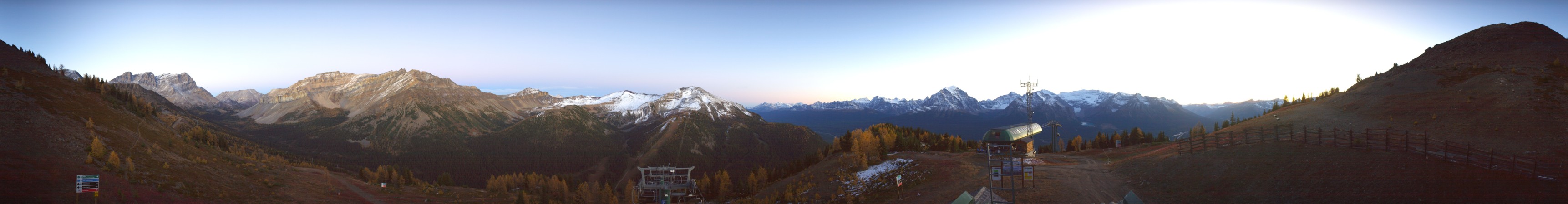 Ski Lake Louise Ptarmigan snow cam captured at 27 September 2026 at 7:58 pm GMT-6