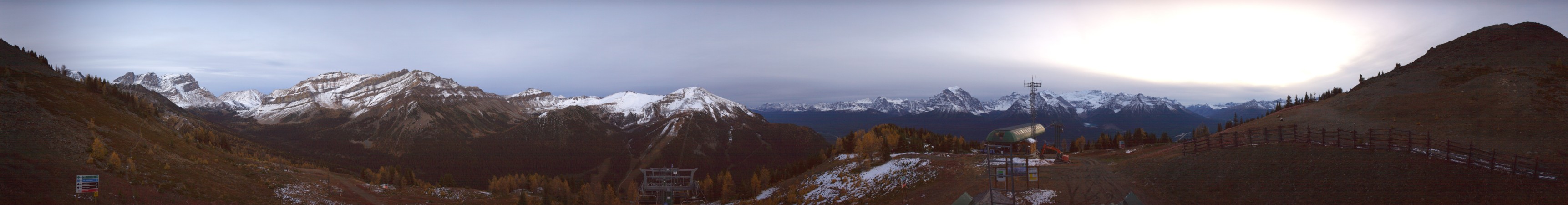 Ski Lake Louise Ptarmigan snow cam captured at 1 October 2026 at 8:01 pm GMT-6
