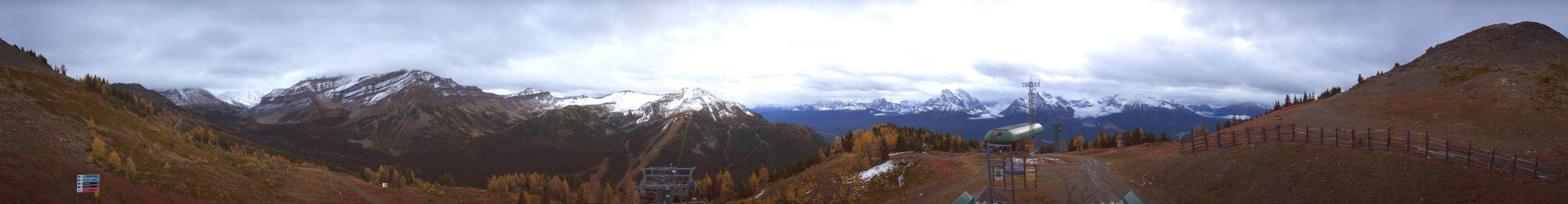 Ski Lake Louise Ptarmigan snow cam captured at 2 October 2026 at 7:42 pm GMT-6