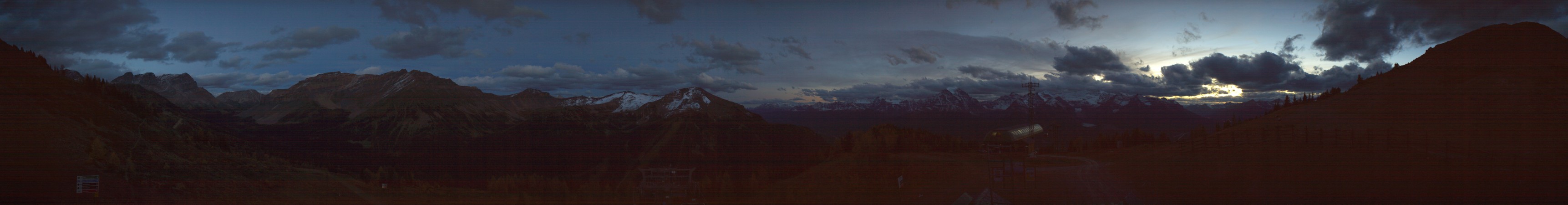 Ski Lake Louise Ptarmigan snow cam captured at 5 October 2026 at 7:50 pm GMT-6