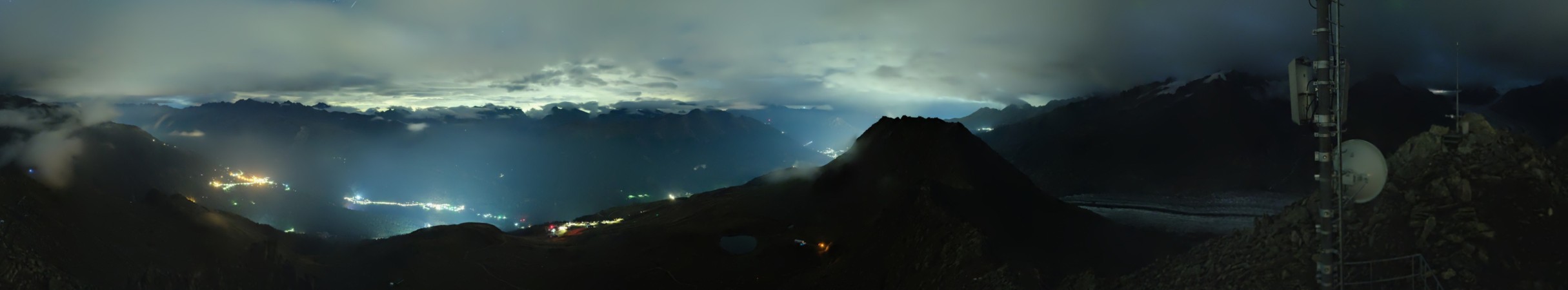 Aletsch Bahnen Management AG Eggishorn snow cam captured at 13 September 2026 at 11:50 pm GMT+2