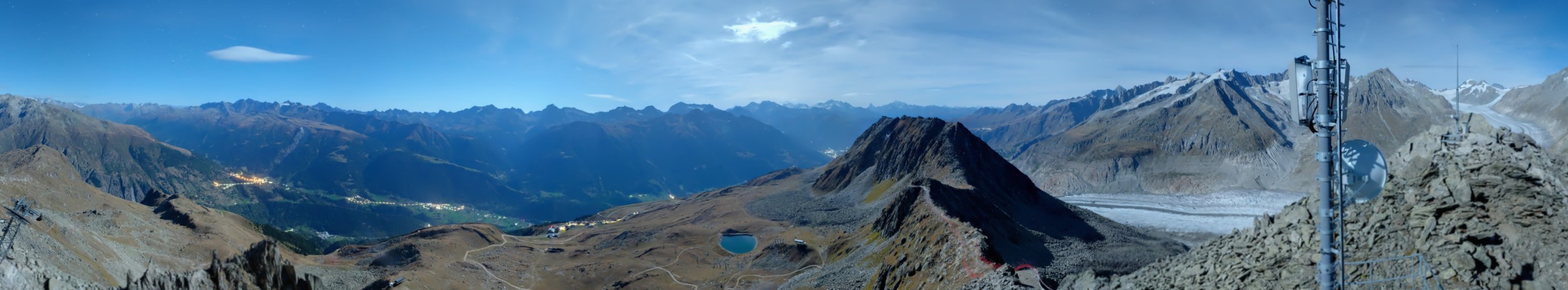 Aletsch Bahnen Management AG Eggishorn snow cam captured at 24 September 2026 at 11:54 pm GMT+2