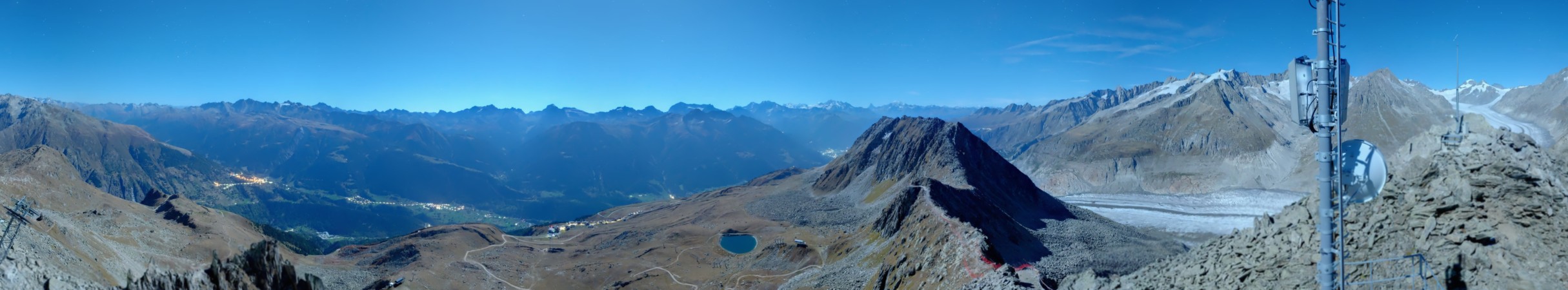 Aletsch Bahnen Management AG Eggishorn snow cam captured at 25 September 2026 at 11:45 pm GMT+2