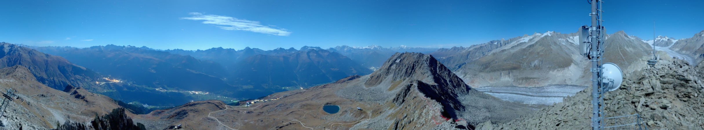 Aletsch Bahnen Management AG Eggishorn snow cam captured at 27 September 2026 at 11:45 pm GMT+2