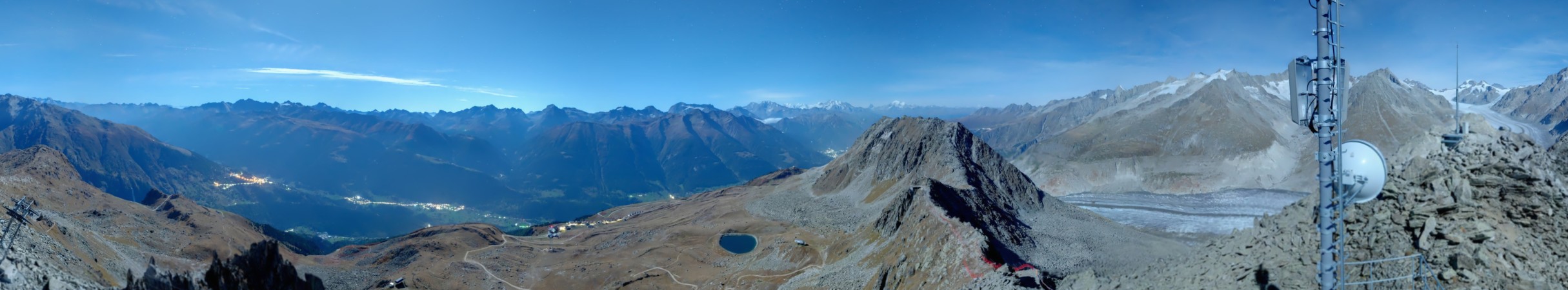 Aletsch Bahnen Management AG Eggishorn snow cam captured at 28 September 2026 at 11:43 pm GMT+2