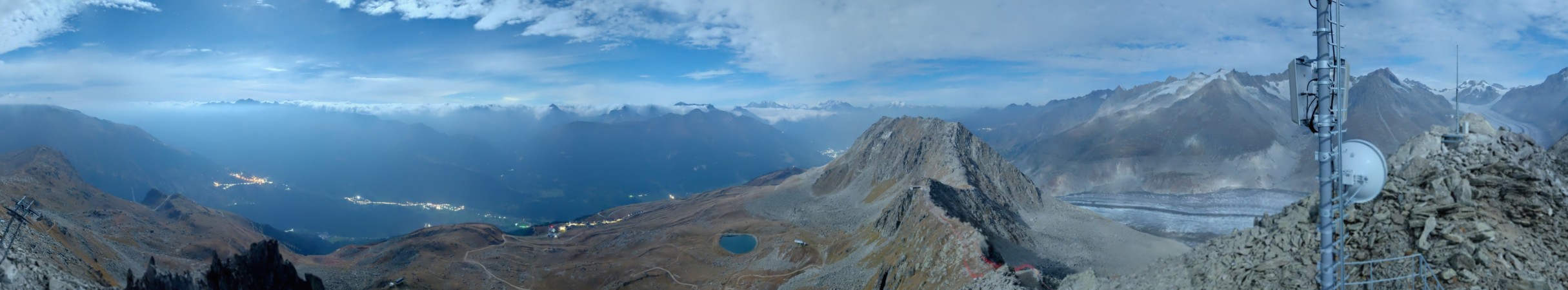 Aletsch Bahnen Management AG Eggishorn snow cam captured at 29 September 2026 at 11:49 pm GMT+2