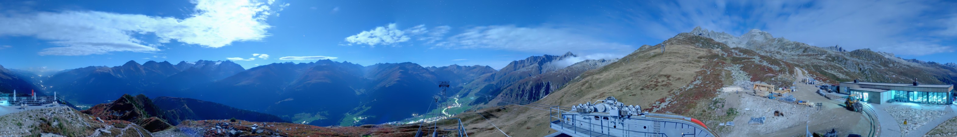 Andermatt Sedrun Disentis Cuolm Da Vi snow cam captured at 24 September 2026 at 10:50 pm GMT+2