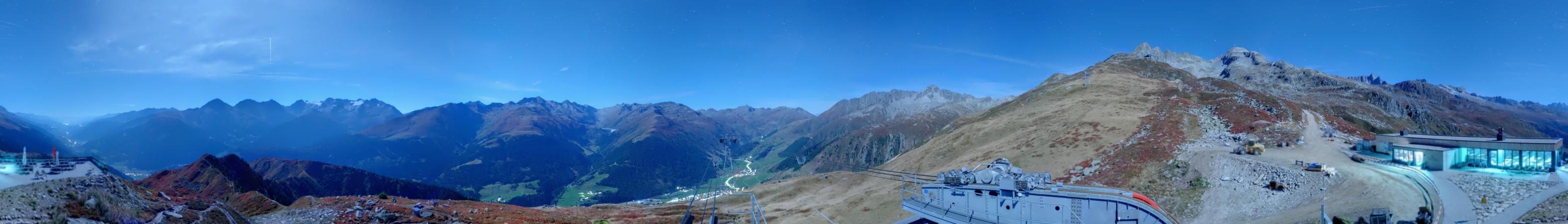 Andermatt Sedrun Disentis Cuolm Da Vi snow cam captured at 28 September 2026 at 11:54 pm GMT+2