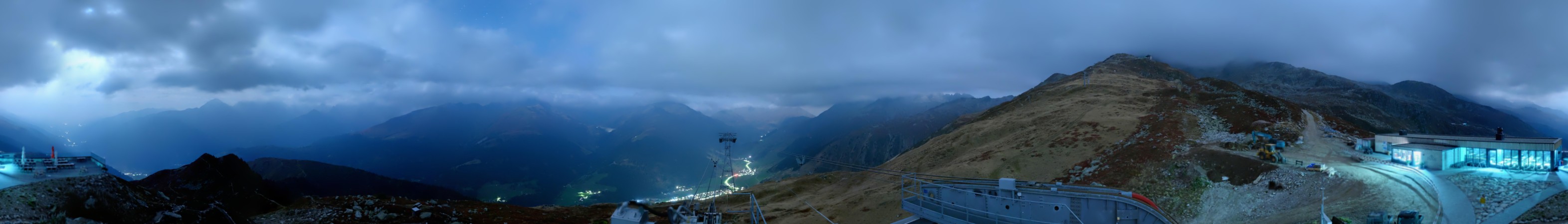 Andermatt Sedrun Disentis Cuolm Da Vi snow cam captured at 30 September 2026 at 11:59 pm GMT+2