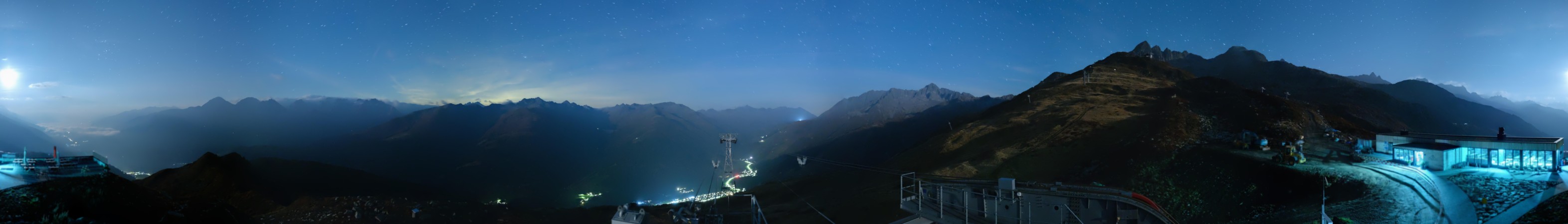 Andermatt Sedrun Disentis Cuolm Da Vi snow cam captured at 2 October 2026 at 11:50 pm GMT+2