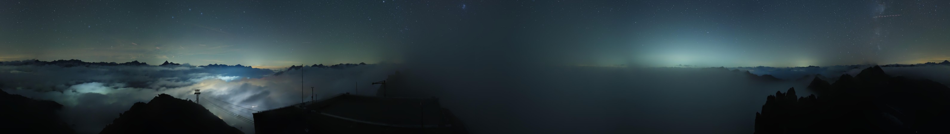 Andermatt Sedrun Disentis Gemsstock snow cam captured at 18 September 2026 at 11:59 pm GMT+2