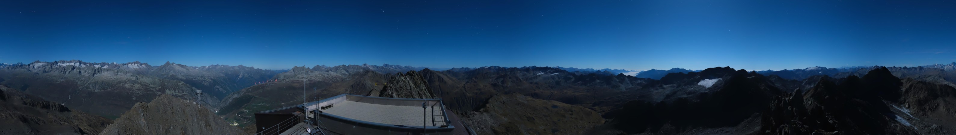 Andermatt Sedrun Disentis Gemsstock snow cam captured at 25 September 2026 at 11:57 pm GMT+2