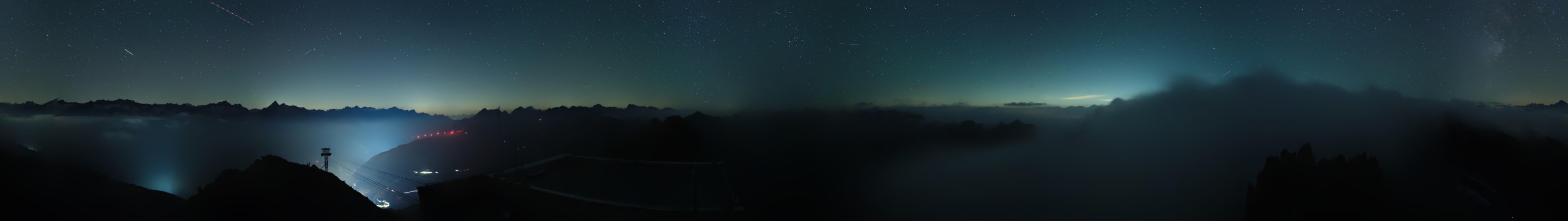 Andermatt Sedrun Disentis Gemsstock snow cam captured at 5 October 2026 at 11:38 pm GMT+2