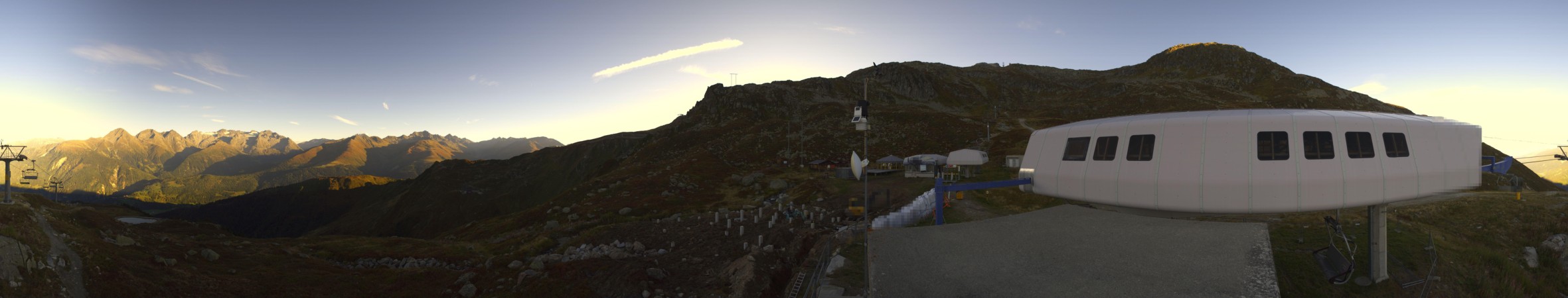 Andermatt Sedrun Disentis Gendusas snow cam captured at 15 September 2026 at 6:46 pm GMT+2