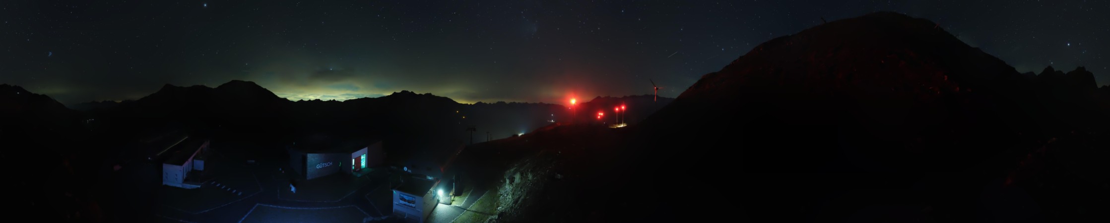 Andermatt Sedrun Disentis Gütsch snow cam captured at 12 September 2026 at 11:50 pm GMT+2