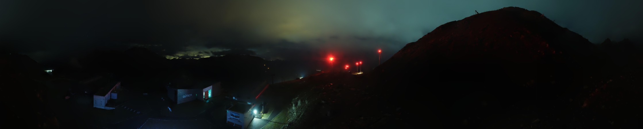 Andermatt Sedrun Disentis Gütsch snow cam captured at 13 September 2026 at 11:50 pm GMT+2