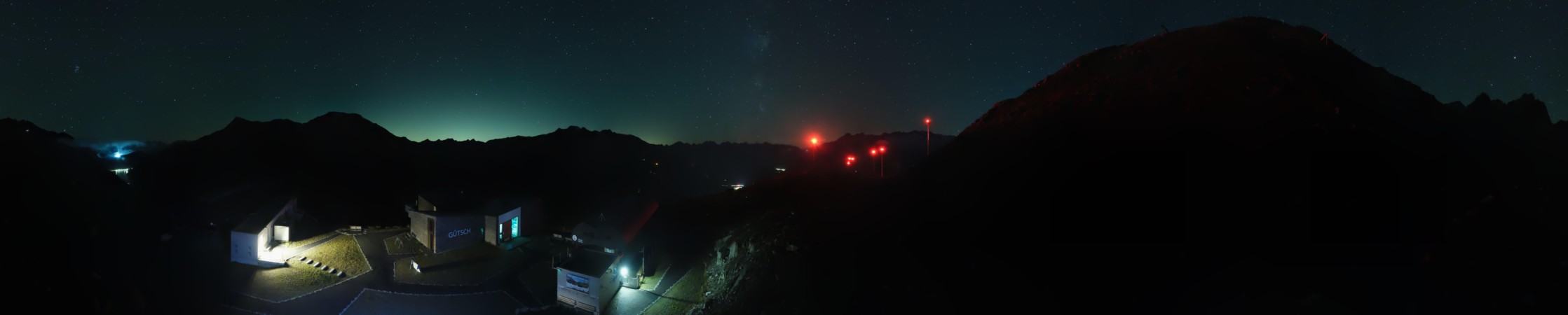 Andermatt Sedrun Disentis Gütsch snow cam captured at 14 September 2026 at 11:52 pm GMT+2