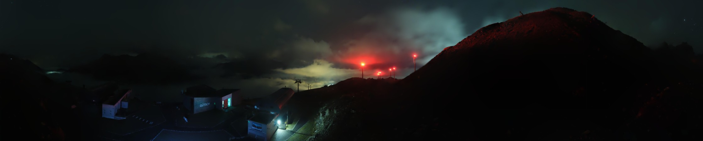 Andermatt Sedrun Disentis Gütsch snow cam captured at 17 September 2026 at 11:58 pm GMT+2
