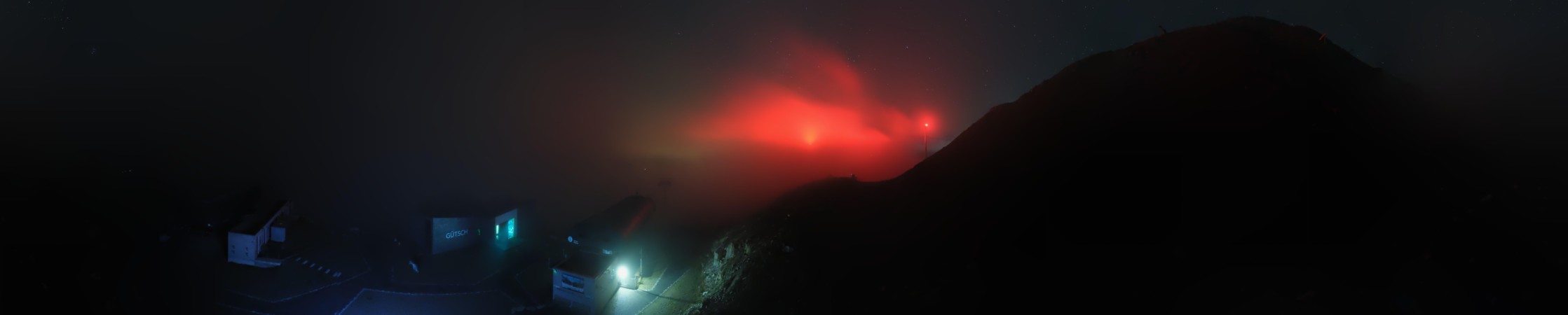 Andermatt Sedrun Disentis Gütsch snow cam captured at 18 September 2026 at 11:59 pm GMT+2