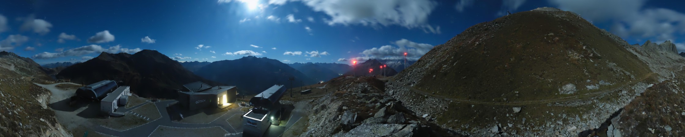 Andermatt Sedrun Disentis Gütsch snow cam captured at 23 September 2026 at 11:52 pm GMT+2