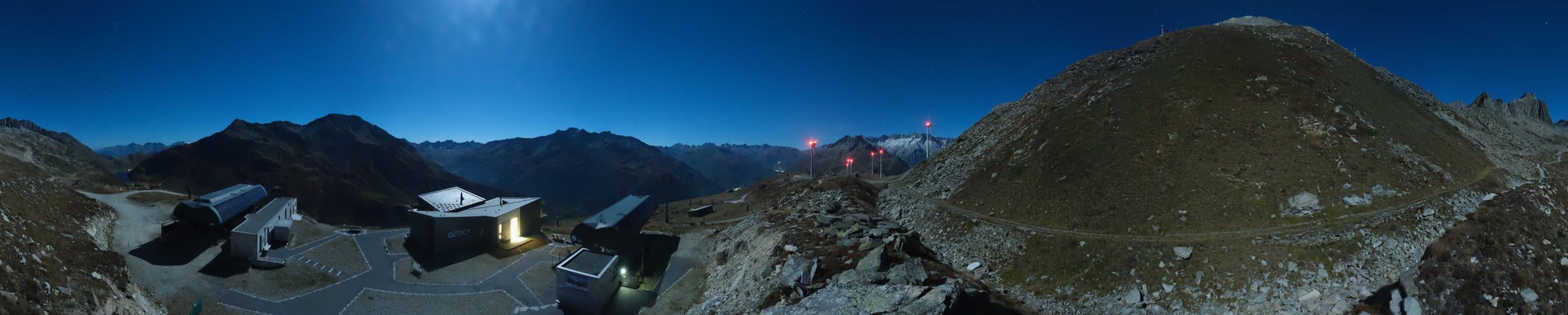 Andermatt Sedrun Disentis Gütsch snow cam captured at 25 September 2026 at 11:57 pm GMT+2