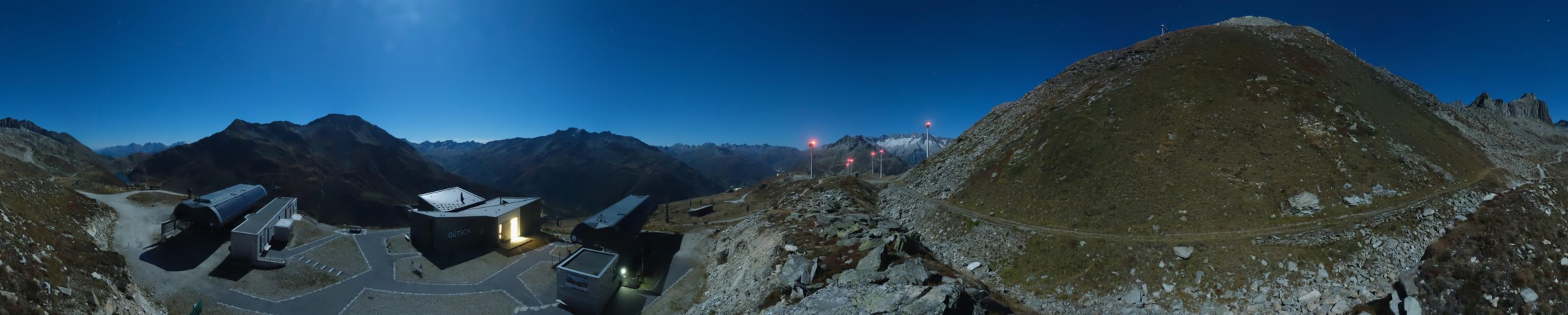 Andermatt Sedrun Disentis Gütsch snow cam captured at 26 September 2026 at 11:57 pm GMT+2