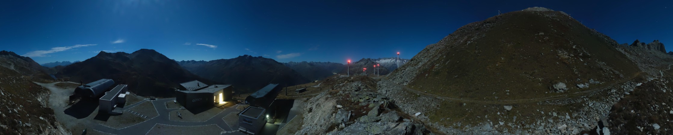 Andermatt Sedrun Disentis Gütsch snow cam captured at 27 September 2026 at 11:57 pm GMT+2