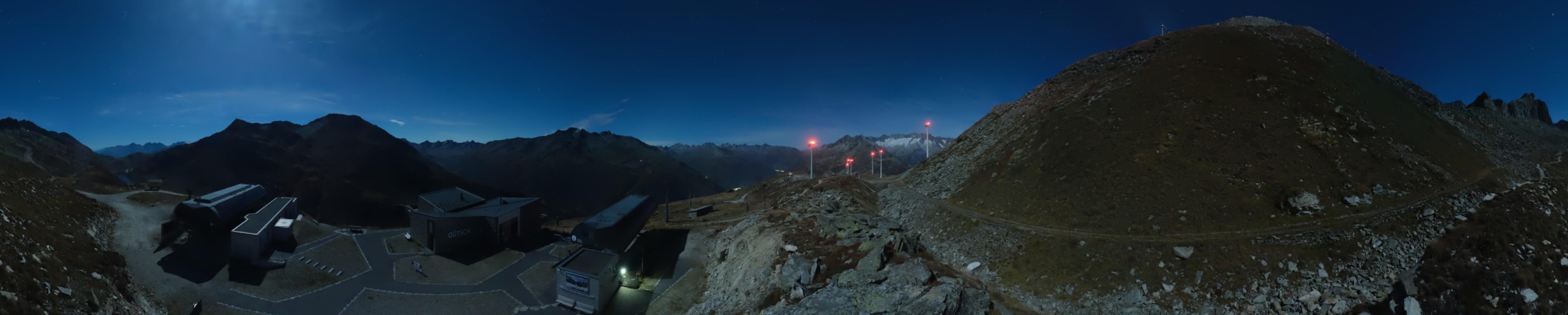 Andermatt Sedrun Disentis Gütsch snow cam captured at 28 September 2026 at 11:54 pm GMT+2
