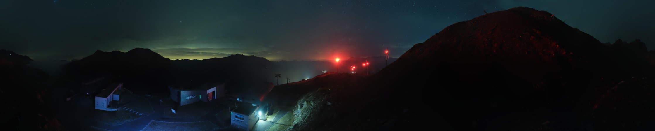 Andermatt Sedrun Disentis Gütsch snow cam captured at 4 October 2026 at 11:50 pm GMT+2