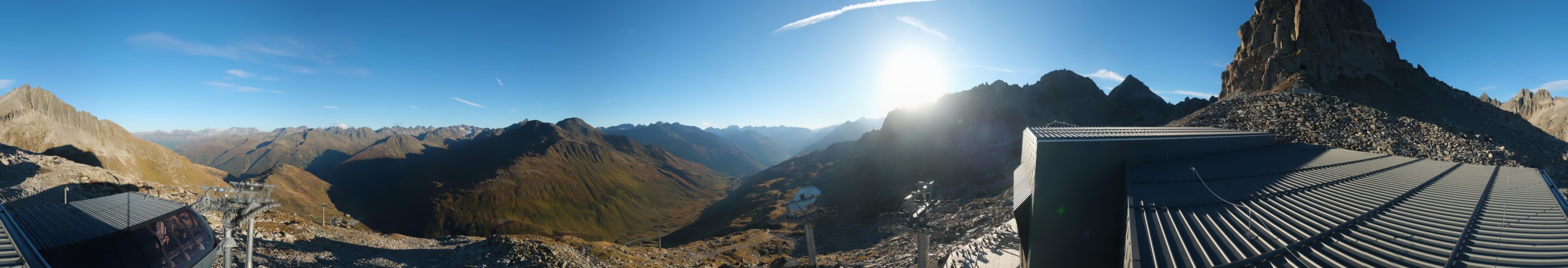 Andermatt Sedrun Disentis Schneehüenerstock snow cam captured at 15 September 2026 at 6:46 pm GMT+2