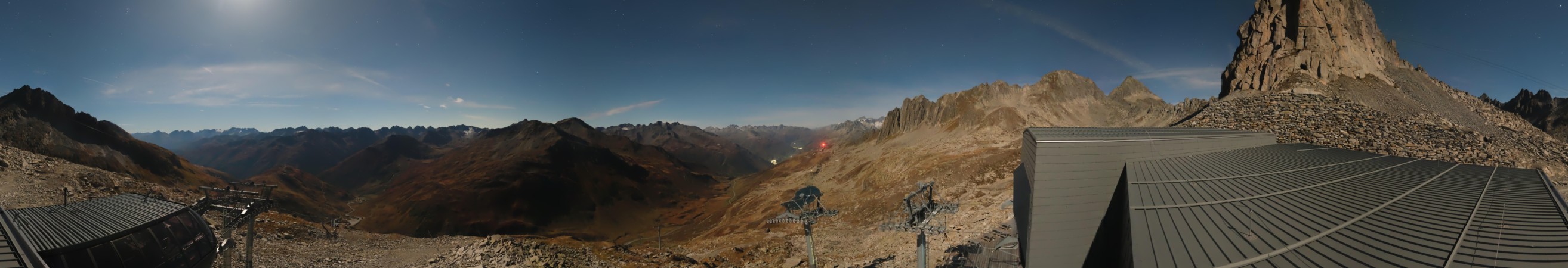 Andermatt Sedrun Disentis Schneehüenerstock snow cam captured at 28 September 2026 at 11:54 pm GMT+2