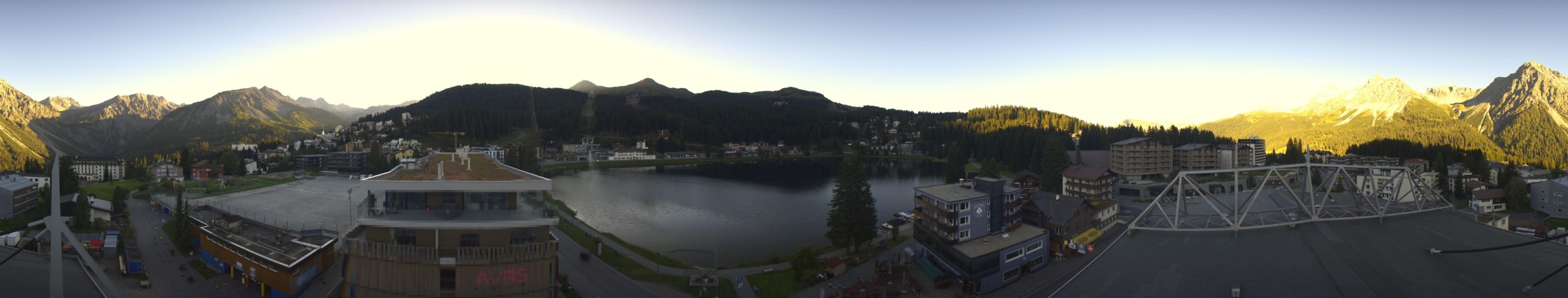Arosa Bergbahnen Arosa Dorf snow cam captured at 15 September 2026 at 6:46 pm GMT+2