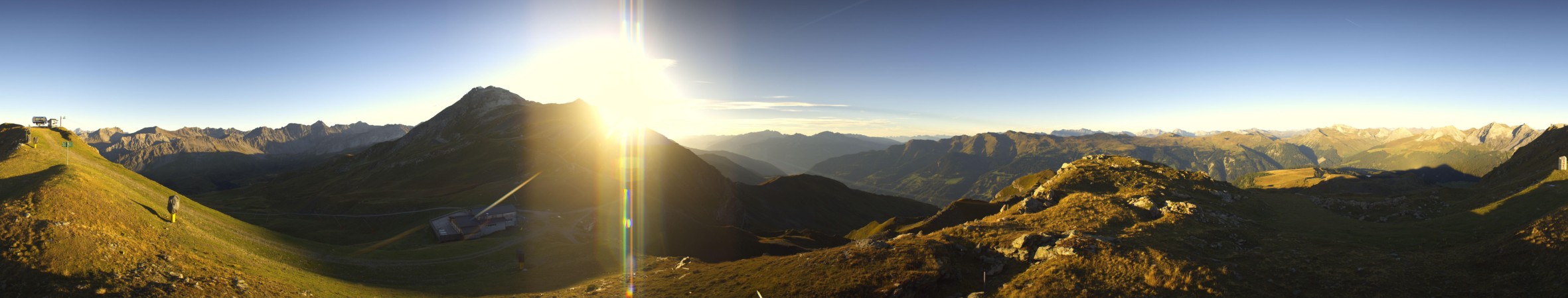Arosa Bergbahnen Brüggerhorn snow cam captured at 15 September 2026 at 6:46 pm GMT+2