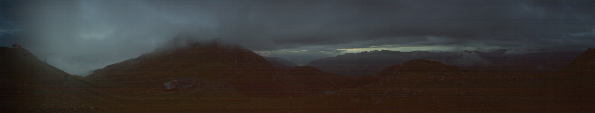 Arosa Bergbahnen Brüggerhorn snow cam captured at 18 September 2026 at 7:57 pm GMT+2