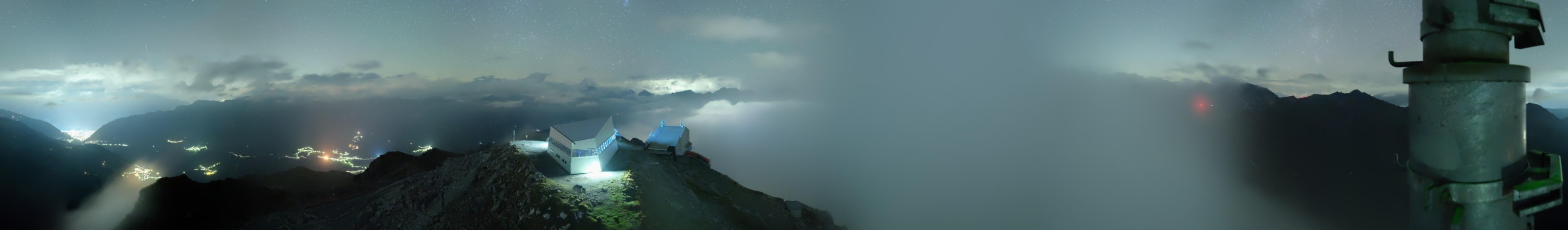 Arosa Bergbahnen Weisshorn snow cam captured at 18 September 2026 at 11:48 pm GMT+2
